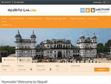 Tablet Screenshot of nepalhotel-link.com